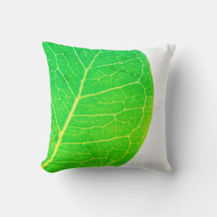 Wild Fig Green Leaf Textuur Kussen Sierkussen