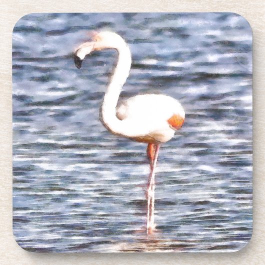 Wild Flamingo Bier Onderzetter (Voorkant)