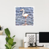 Wild Flamingo Poster (Thuiskantoor)
