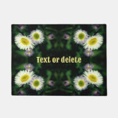 Wild Fleabane Daisy Flower Abstract gepersonalisee Deurmat (Voorkant)