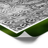 Wild Fleabane Daisy Flower Lijst Uw foto toevoegen Poster (Hoek)