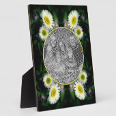 Wild Fleabane Daisy Flower Uw foto toevoegen Fotoplaat (Zijkant)