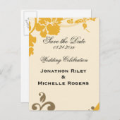 Wild Floral Aankondigingskaart (Voorkant / Achterkant)