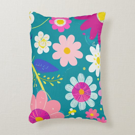 Wild Floral Accent Kussen (Voorkant(Verticaal))