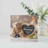 Wild Floral Baby aankondiging (Staand voorkant)
