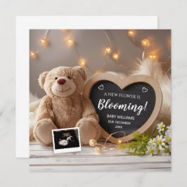 Wild Floral Baby aankondiging