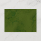 Wild Floral Baby shower Luier Raffle Ticket Kaarte Informatiekaartje (Achterkant)