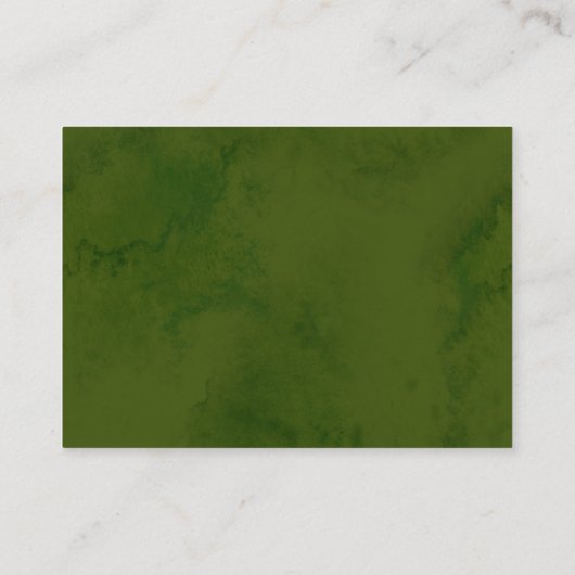 Wild Floral Baby shower Luier Raffle Ticket Kaarte Informatiekaartje (Achterkant)