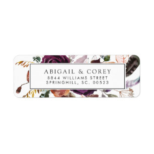 Wild Floral Bloom Etiket