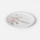 Wild Floral Bouquet Babyshower Papieren Bordje (Gekanteld)