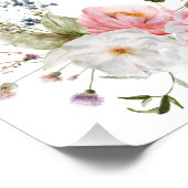 Wild Floral Bouquet Babyshower Perfect Poster (Hoek)