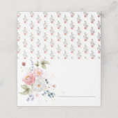 Wild Floral Bouquet Babyshower Plaatskaartje (Buitenkant ongevouwen)