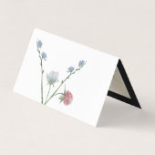 Wild Floral Chalkboard Grand Opening Visitekaartje (Achterkant)