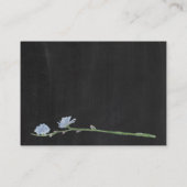 Wild Floral Chalkboard, kaartje voor cadeauregiste Informatiekaartje (Achterkant)