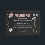 Wild Floral Chalkboard, kaartje voor cadeauregiste Informatiekaartje<br><div class="desc">Pas deze cadeauregistratiekaarten eenvoudig aan met uw eigen tekst door de sectie "personaliseer deze sjabloon" te gebruiken of klik op de link "Pas verder aan" om de lettertypestijlen, -kleuren en -lay-out in een suite te wijzigen. Er is ook ruimte op de achterkant van de kaart om meer woorden of een...</div>
