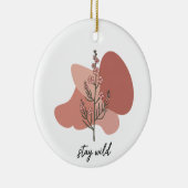 Wild Floral Design Keramisch Ornament (Rechts)