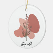 Wild Floral Design Keramisch Ornament (Links)