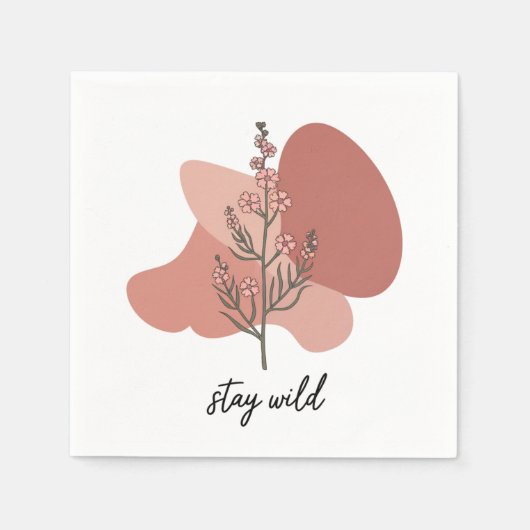 Wild Floral Design Servet (Voorkant)