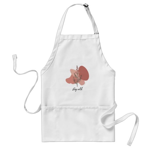 Wild Floral Design Standaard Schort (Voorkant)