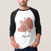 Wild Floral Design T-shirt (Voorkant)