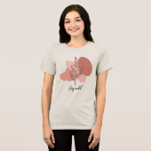 Wild Floral Design Tri-Blend Shirt (Voorkant volledig)