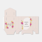 Wild Floral Meadow Bruiloft Bedankdoosjes (Uitgevouwen)