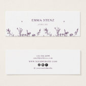 Wild Floral · Oorbel Hoops Studs Display Kaart (Voorkant /achterkant)