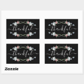 Wild Floral Wreath, Thanksgiving Rechthoekige Sticker (Vel)