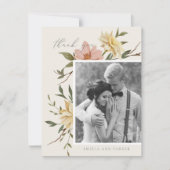 Wild Florals Dank je kaart (Voorkant)