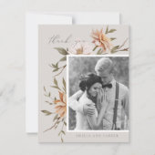 Wild Florals Dank je kaart (Voorkant)