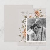 Wild Florals Dank je kaart (Voorkant / Achterkant)