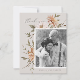 Wild Florals Dank je kaart