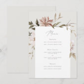 Wild Florals Menu Kaart (Voorkant / Achterkant)