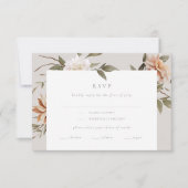 Wild Florals RSVP-kaart met Entrée Choice RSVP Kaartje (Voorkant)
