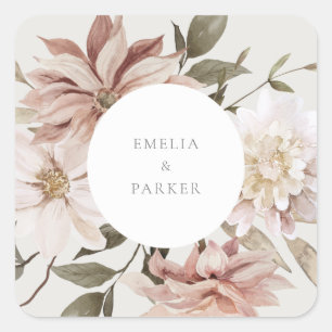 Wild Florals Square Sticker