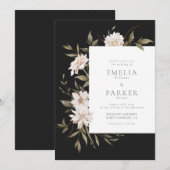 Wild Florals Uitnodiging (Voorkant / Achterkant)