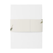 Wild Florals Uitnodiging Belly Band Uitnodigingen Wikkel (Achterkant Voorbeeld)