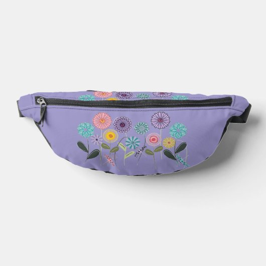Wild Flower 2-Sided Print Fanny Pack Heuptasje (Liggend)