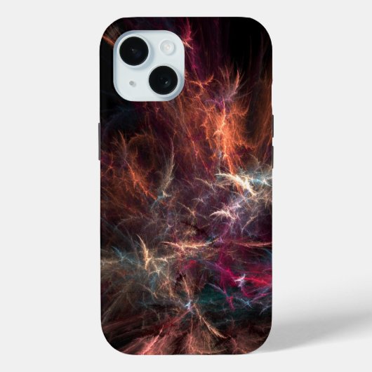 Wild Flower Abstracte digitale kunst Case-Mate iPhone Case (Achterkant)