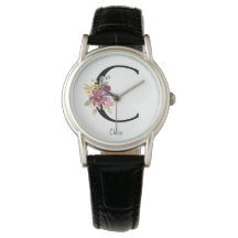 Wild Flower Alphabet C Watch