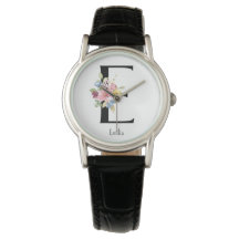 Wild Flower Alphabet E Watch
