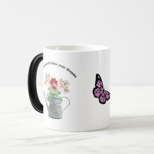 Wild flower blooming magische mok (Voorkant links)