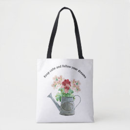 Wild flower blooming tote bag