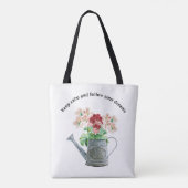 Wild flower blooming tote bag (Achterkant)