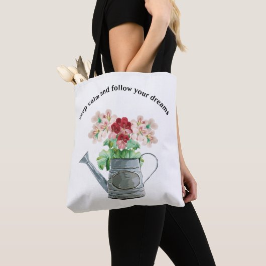 Wild flower blooming tote bag (Dichtbij)
