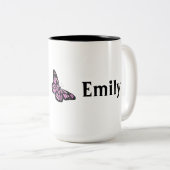 Wild flower blooming tweekleurige koffiemok (Voorkant rechts)