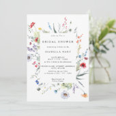 Wild Flower Boho Meadow Vrijgezellenfeest Kaart (Staand voorkant)