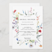 Wild Flower Boho Meadow Vrijgezellenfeest Kaart (Voorkant / Achterkant)