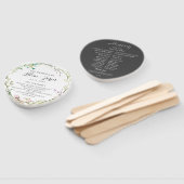 Wild Flower Botanical Bruiloft Programma Hand Fans Handwaaier (Niet-gemonteerd)