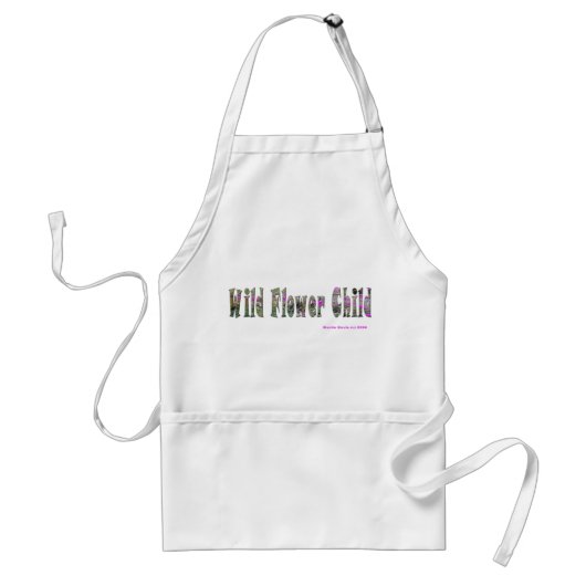 Wild Flower Child Standaard Schort (Voorkant)